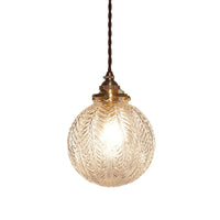 Pendant Light Glass Globe Colonial Hanging Design | Yelvar
