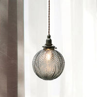 Pendant Light Glass Globe Colonial Hanging Design | Yelvar