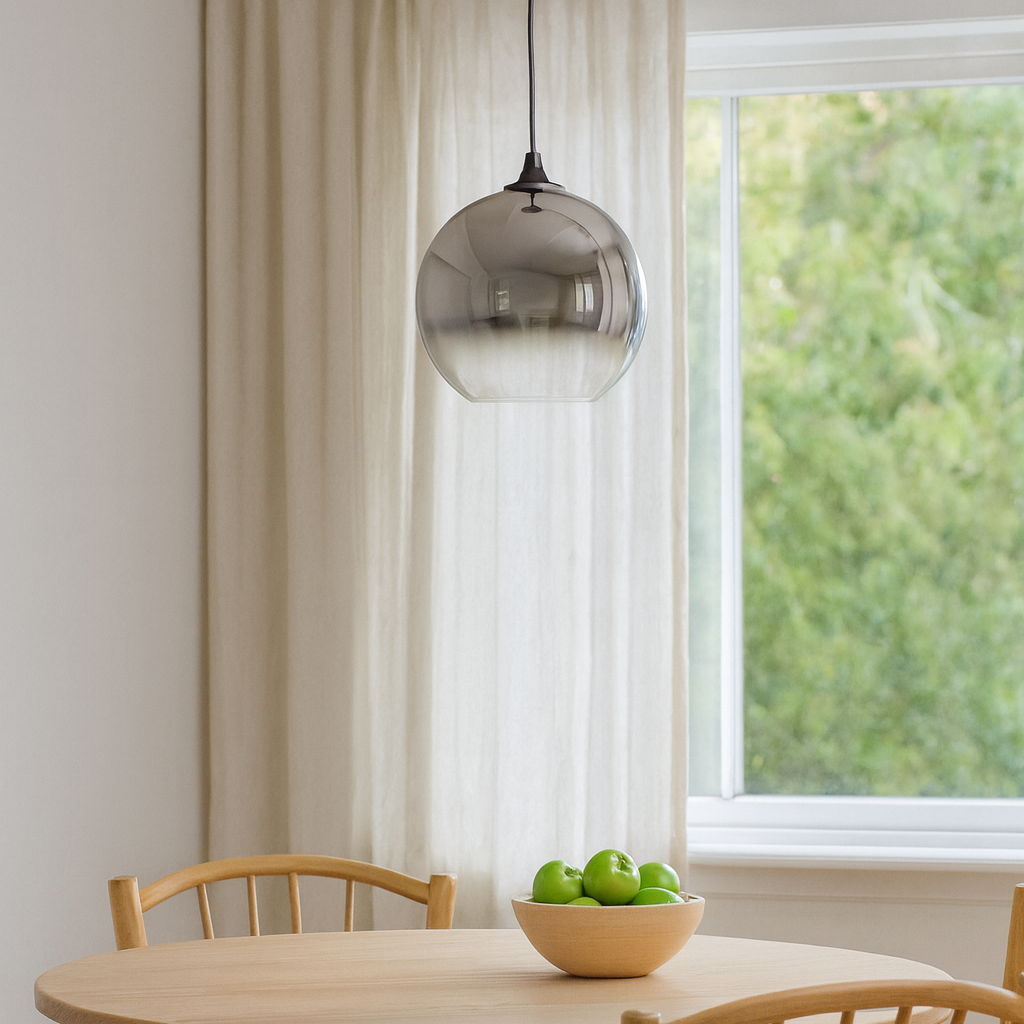 Pendant Light Glass Globe with LED Modern Design | Lomers