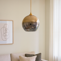 Pendant Light Glass Globe with LED Modern Design | Lomers