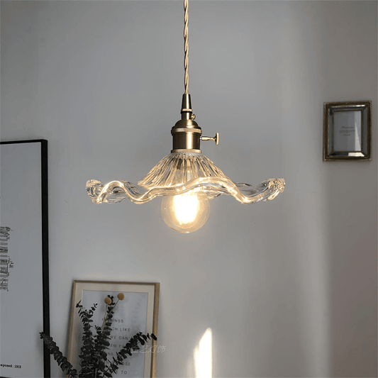 Pendant Light Glass Hibiscus in Nordic Style | Hibiora