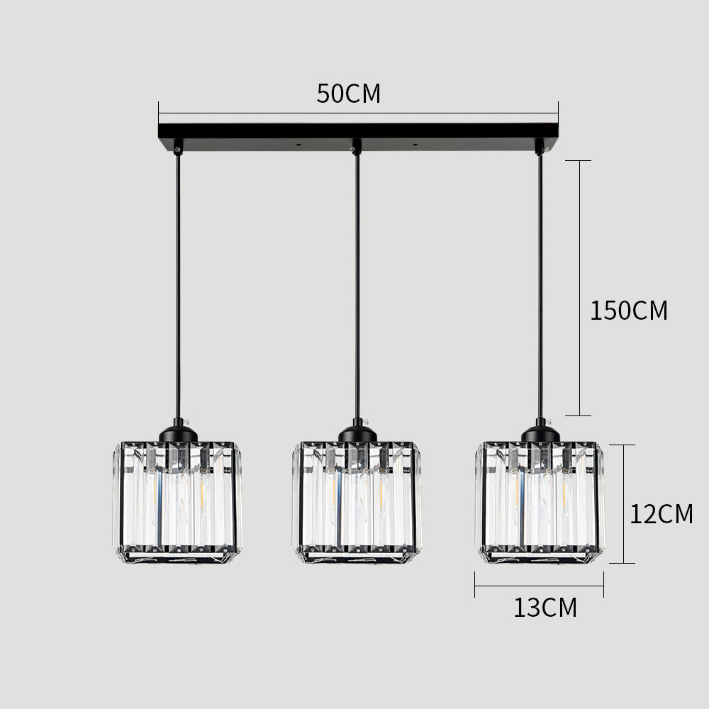 Pendant Light Glass Multihead in Nordic Style | Dorien