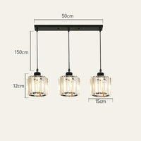 Pendant Light Glass Multihead in Nordic Style | Dorien