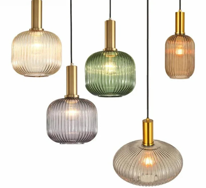 Pendant Light Glass Nordic Retro Design | Calvona