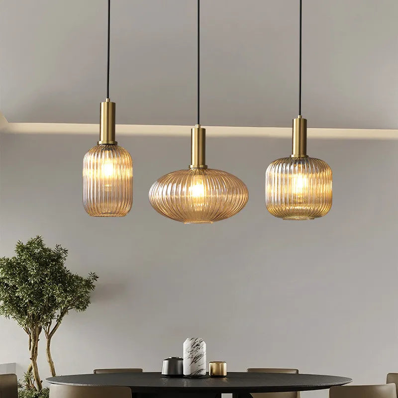 Pendant Light Glass Nordic Retro Design | Calvona
