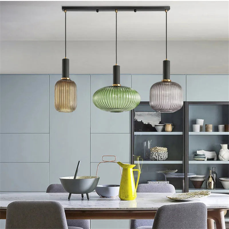 Pendant Light Glass Nordic Retro Design | Calvona