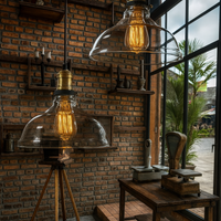 Pendelleuchte Glasschirm Messingfassung Vintage | Kesarin