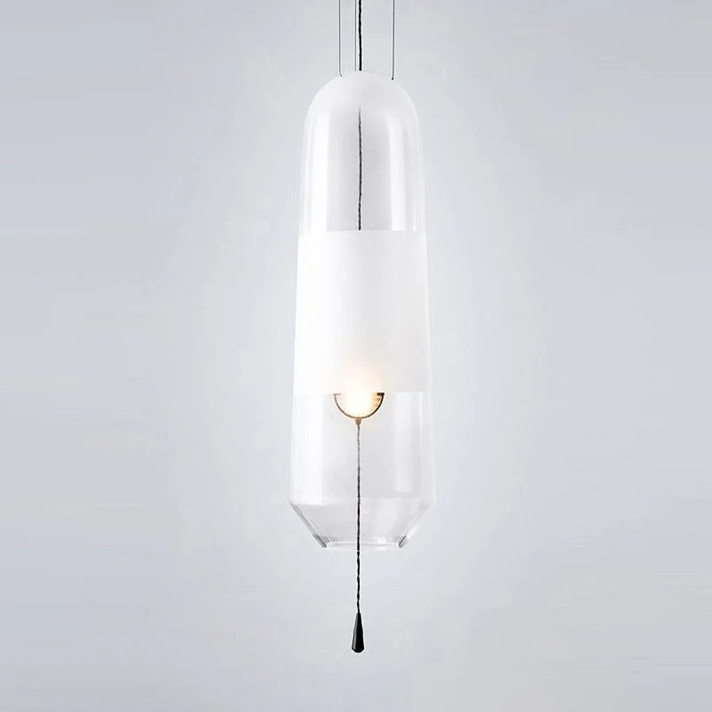 Pendant Light Glass Shade Modern Bedside Lighting | Elliora