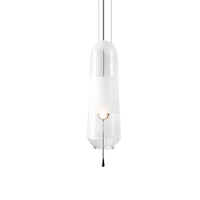 Pendant Light Glass Shade Modern Bedside Lighting | Elliora