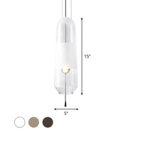 Pendant Light Glass Shade Modern Bedside Lighting | Elliora