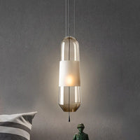 Pendant Light Glass Shade Modern Bedside Lighting | Elliora