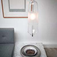 Pendant Light Glass Shade Modern Bedside Lighting | Elliora