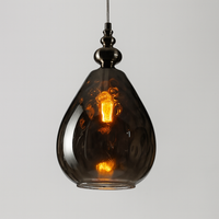 Pendant Light Glass Shade Vintage Style | Merlino
