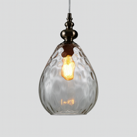 Pendant Light Glass Shade Vintage Style | Merlino