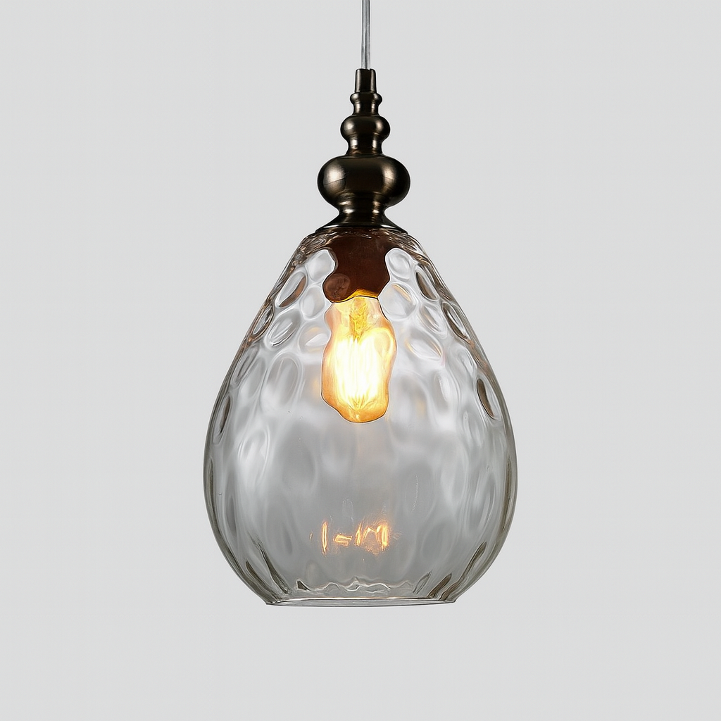 Pendant Light Glass Shade Vintage Style | Merlino