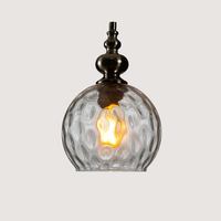 Pendant Light Glass Shade Vintage Style | Merlino