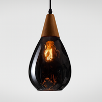 Pendant Light Glass Shade Vintage Style | Merlino