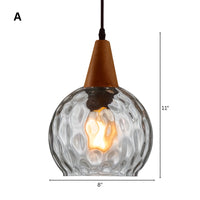 Pendant Light Glass Shade Vintage Style | Merlino