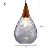 Pendant Light Glass Shade Vintage Style | Merlino