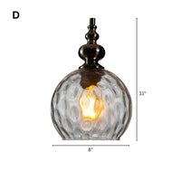 Pendant Light Glass Shade Vintage Style | Merlino