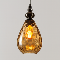 Pendant Light Glass Shade Vintage Style | Merlino