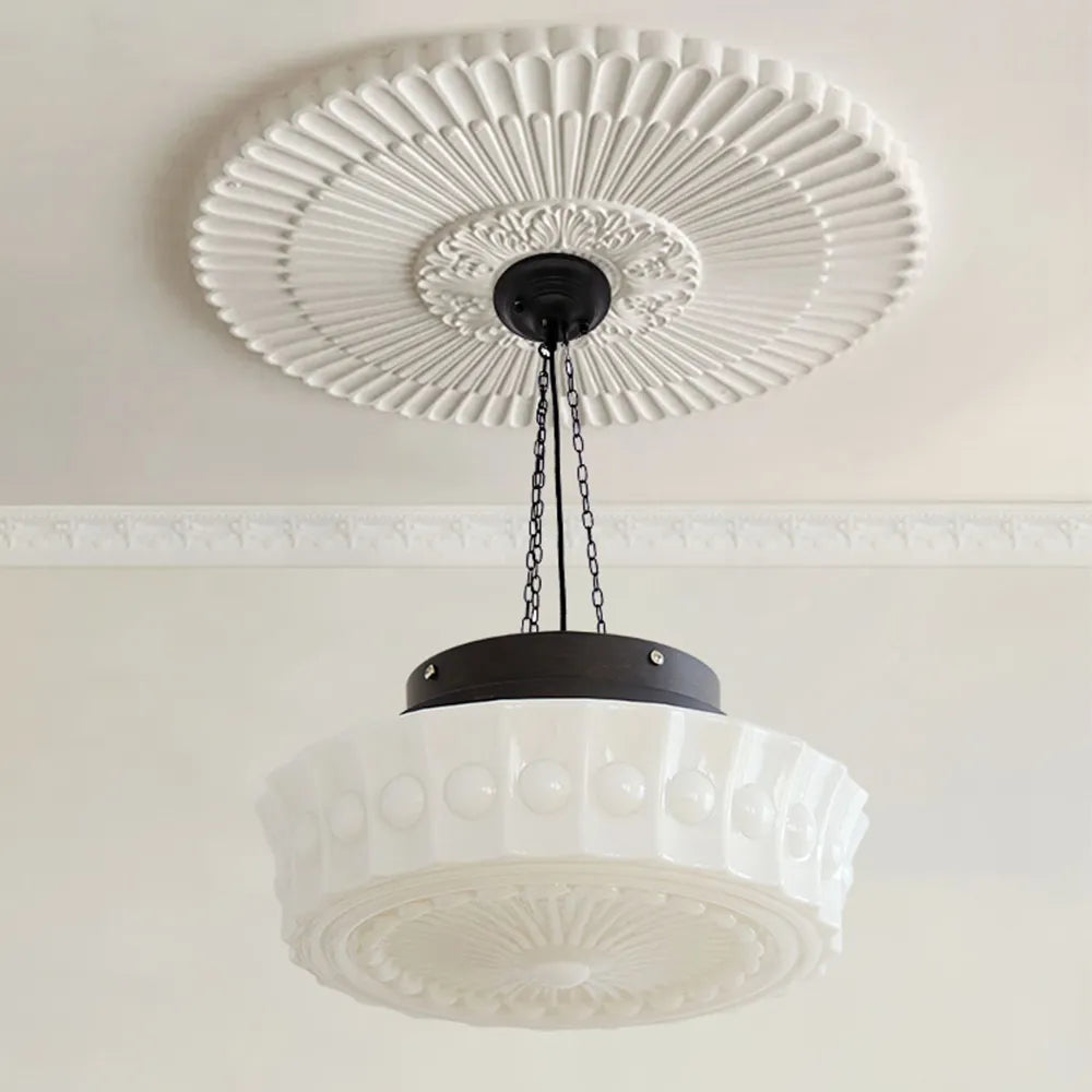 Pendant Light Glass Shade in Retro Interior Style | Ferindo