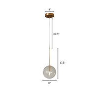 Pendant Light Glass Sphere Hanging Modern Interior | Dixiora