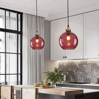 Pendant Light Glass Sphere in Nordic Style | Vilmora