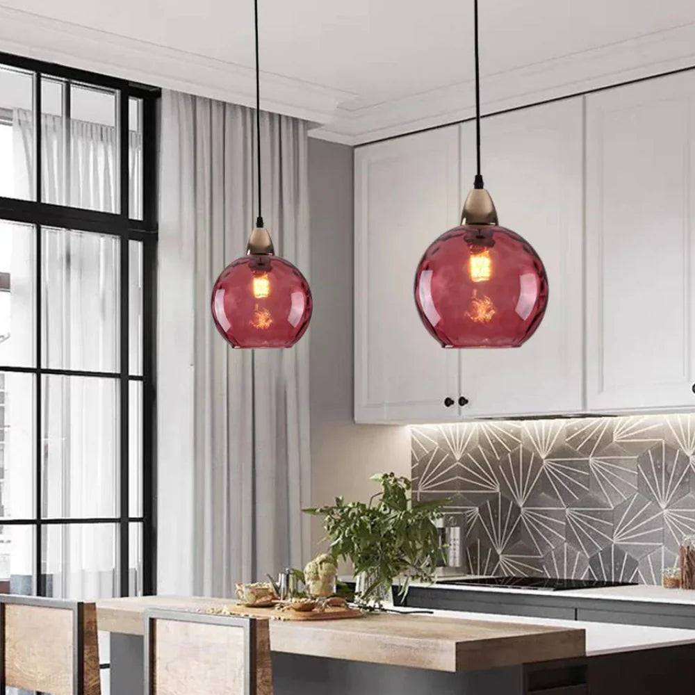 Pendant Light Glass Sphere in Nordic Style | Vilmora