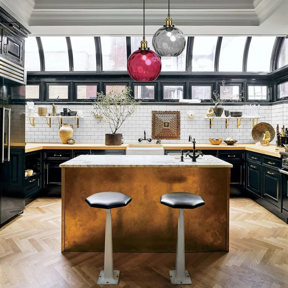 Pendant Light Glass Sphere in Nordic Style | Vilmora