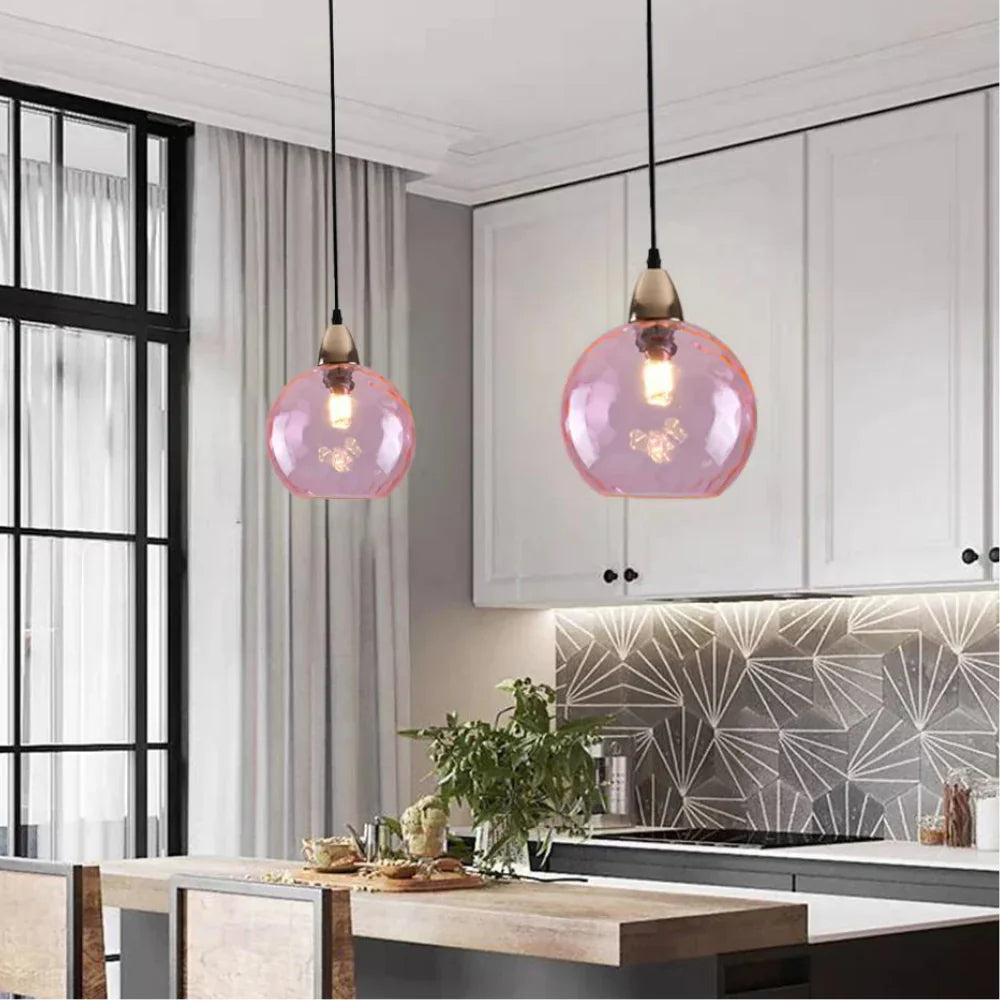 Pendant Light Glass Sphere in Nordic Style | Vilmora