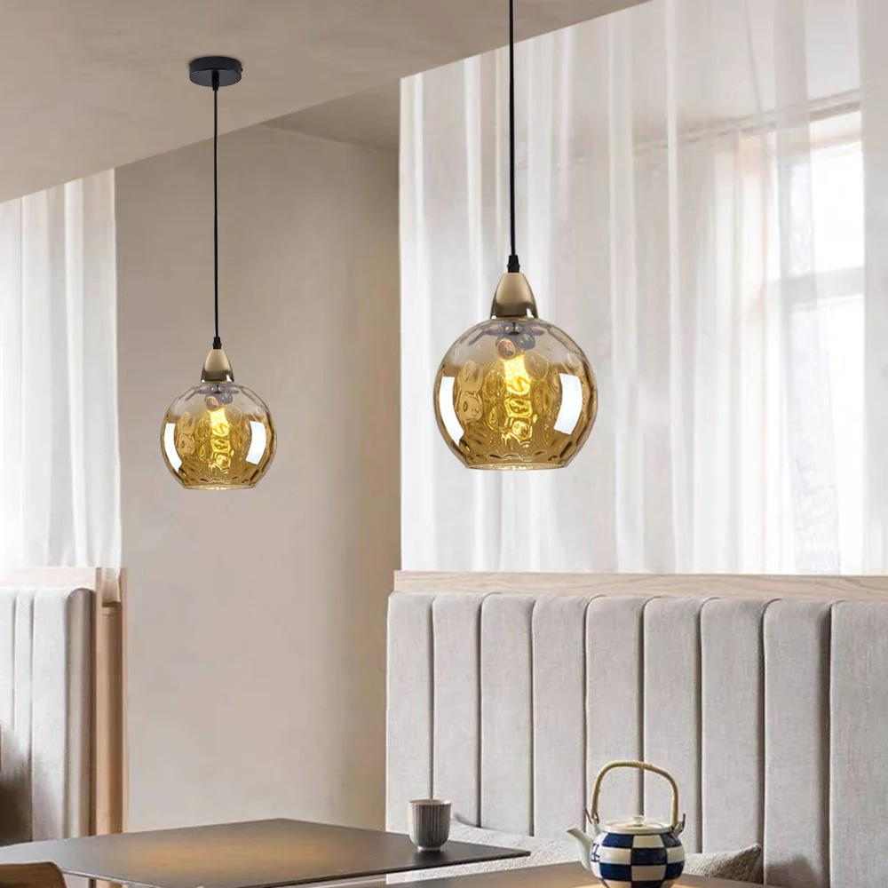 Pendant Light Glass Sphere in Nordic Style | Vilmora