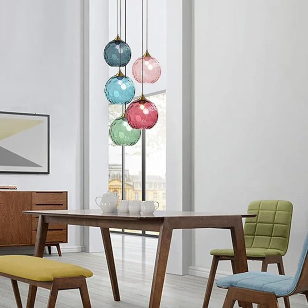 Pendant Light Glass Sphere in Nordic Style | Vilmora