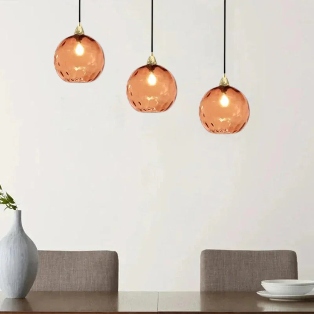 Pendant Light Glass Sphere in Nordic Style | Vilmora