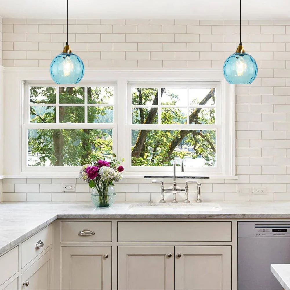 Pendant Light Glass Sphere in Nordic Style | Vilmora