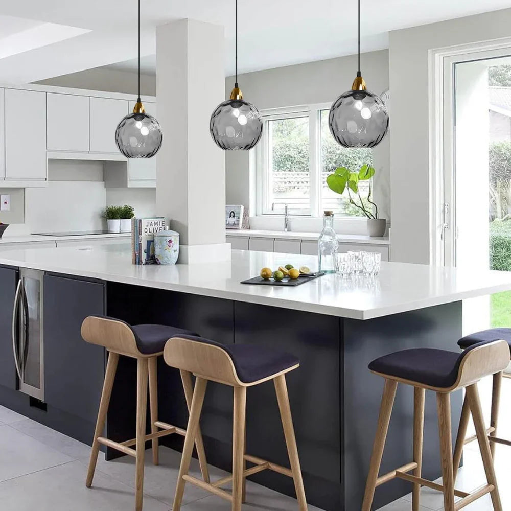 Pendant Light Glass Sphere in Nordic Style | Vilmora