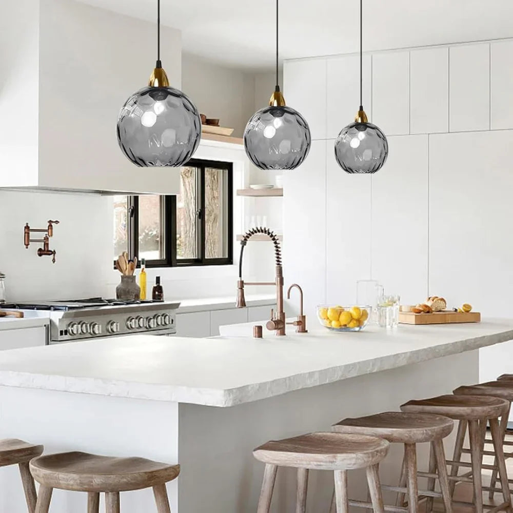 Pendant Light Glass Sphere in Nordic Style | Vilmora