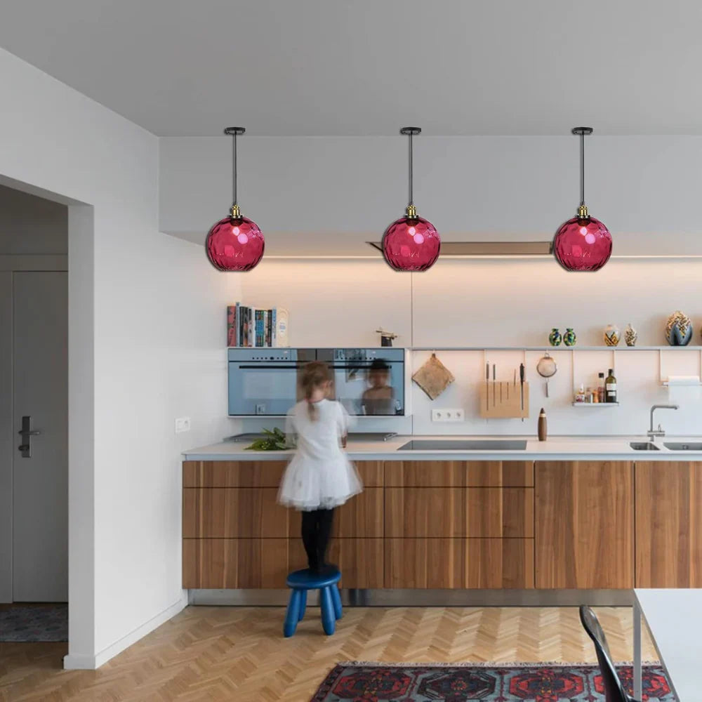 Pendant Light Glass Sphere in Nordic Style | Vilmora