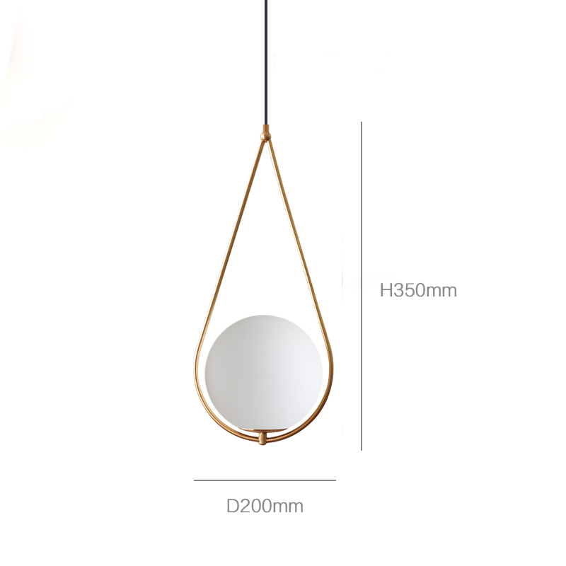 Pendant Light Gold Finish in Nordic Style | Verdura