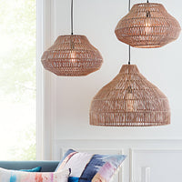 Pendant Light Handwoven Rattan Boho Style | Modaro