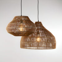 Pendant Light Handwoven Rattan Boho Style | Modaro