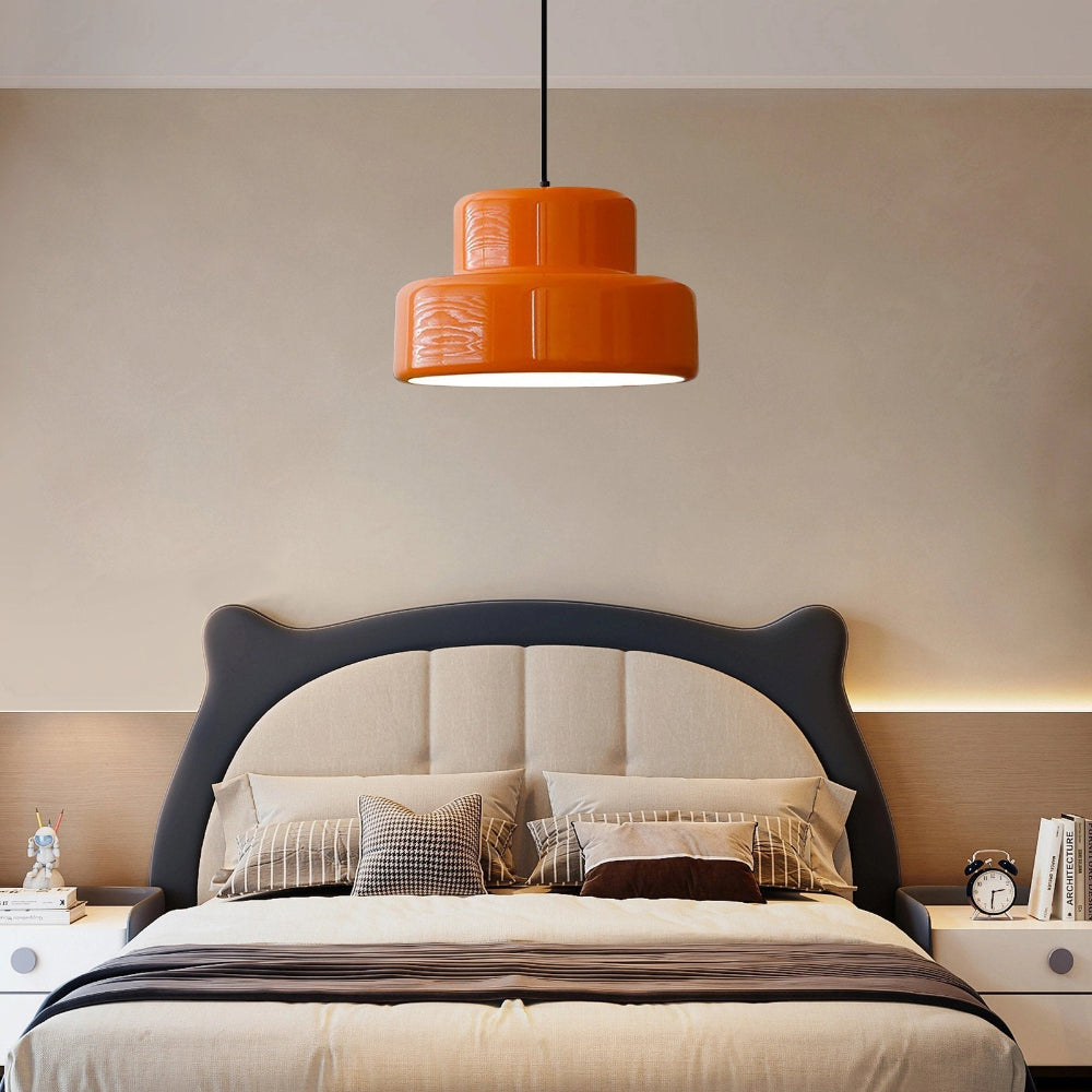 Pendant Light Iron Orange in Bauhaus Retro Style | Lavien