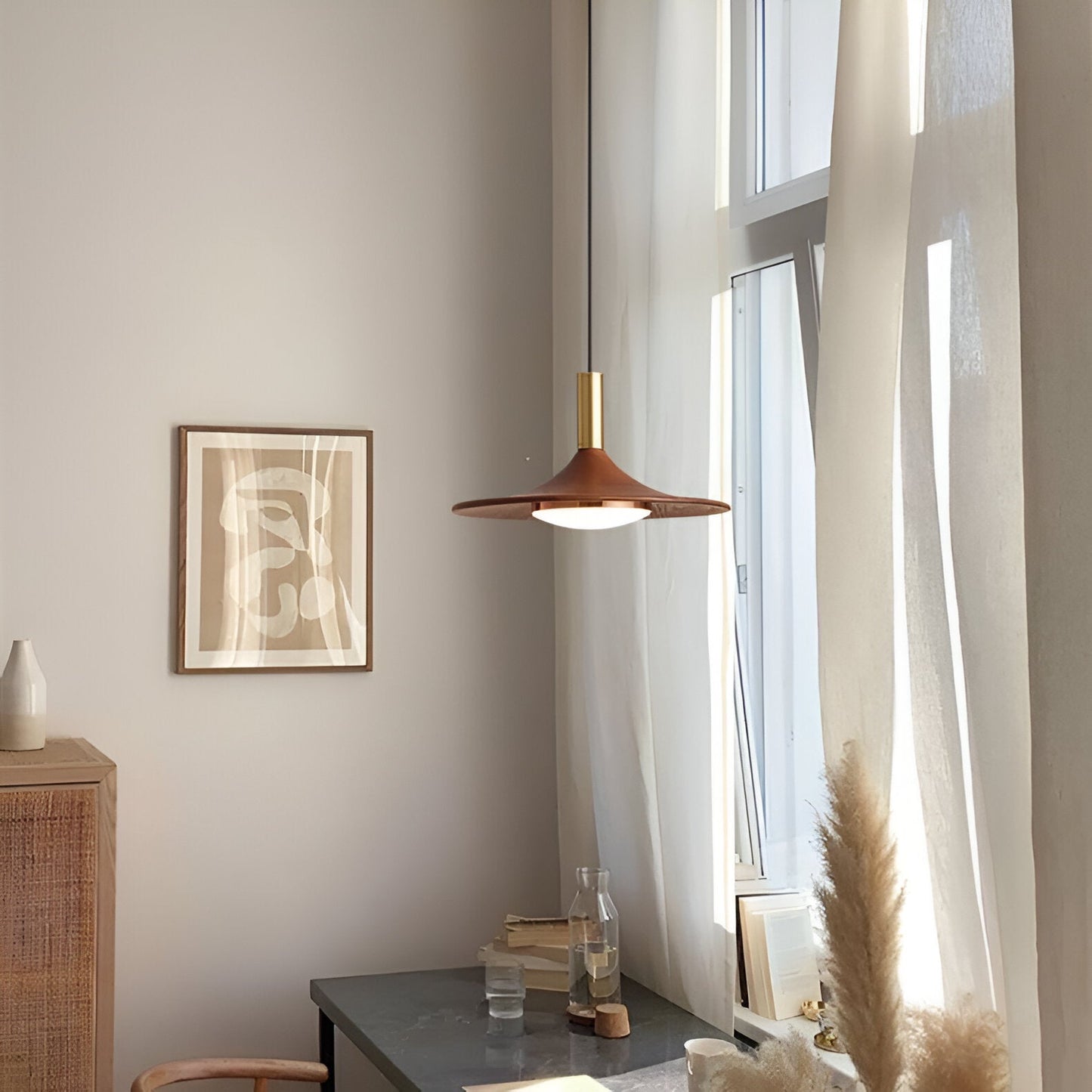 Pendant Light Iron Shade in Nordic Minimalist Style | Tavrin