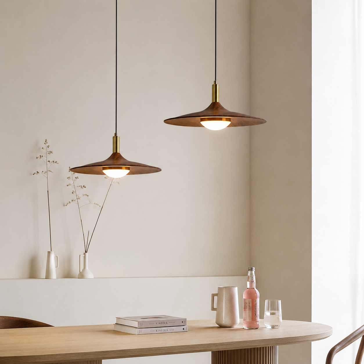 Pendant Light Iron Shade in Nordic Minimalist Style | Tavrin