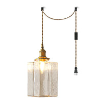 Pendant Light Jewel Glass Brass Swag Design | Dekorin