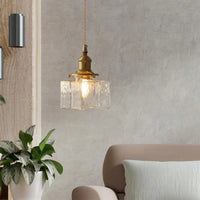 Pendant Light Jewel Glass Brass Swag Design | Dekorin