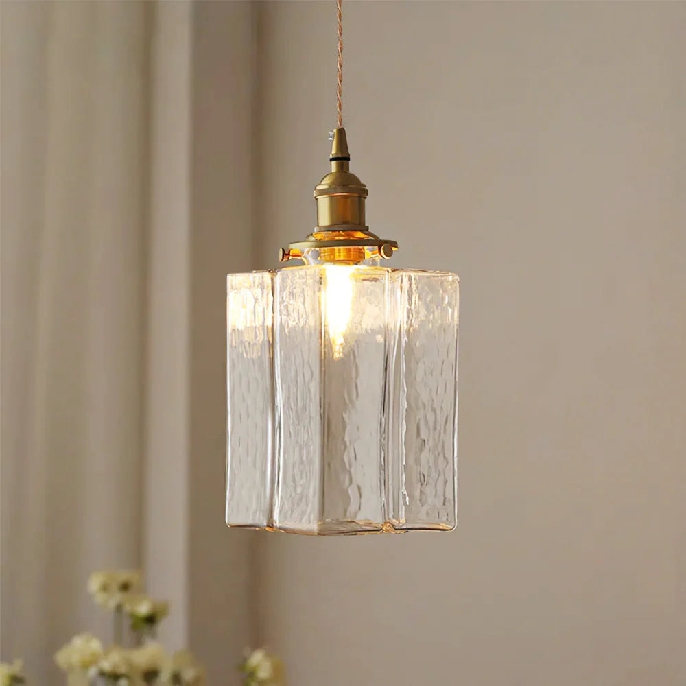 Pendant Light Jewel Glass Brass Swag Design | Dekorin
