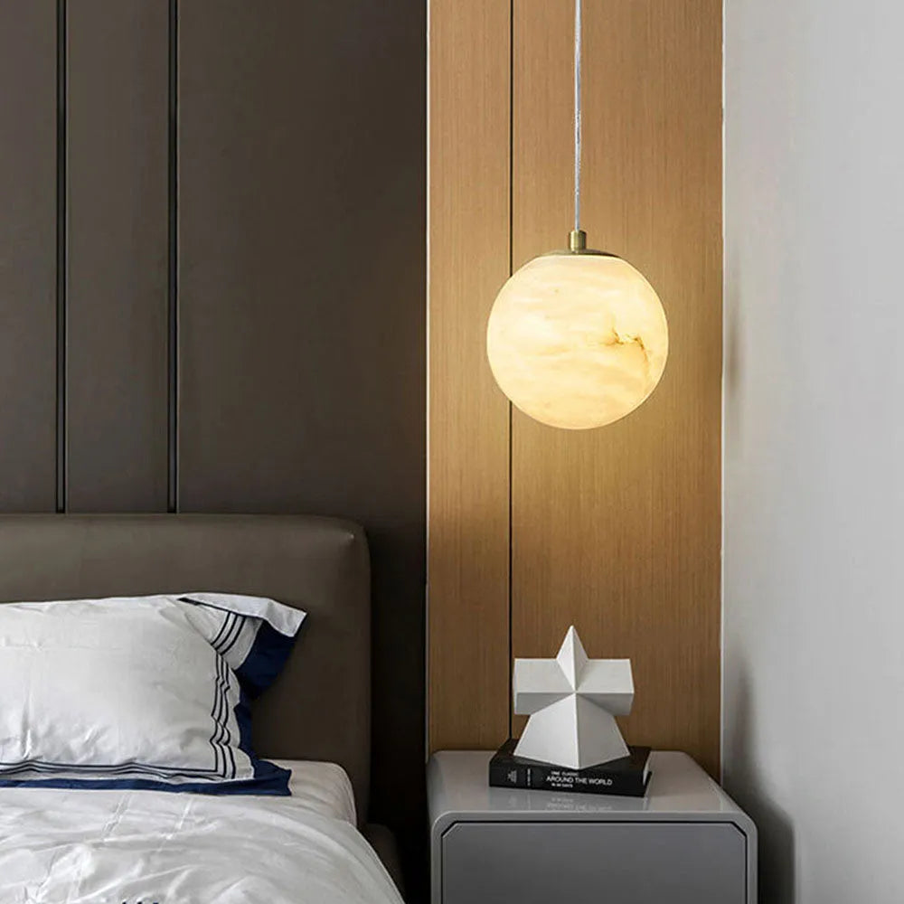 Pendant Light Marble Shade in Scandinavian Style | Yavren