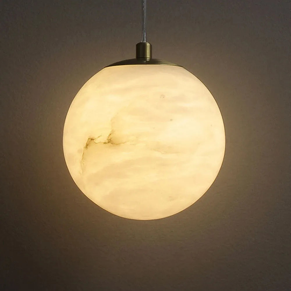 Pendant Light Marble Shade in Scandinavian Style | Yavren