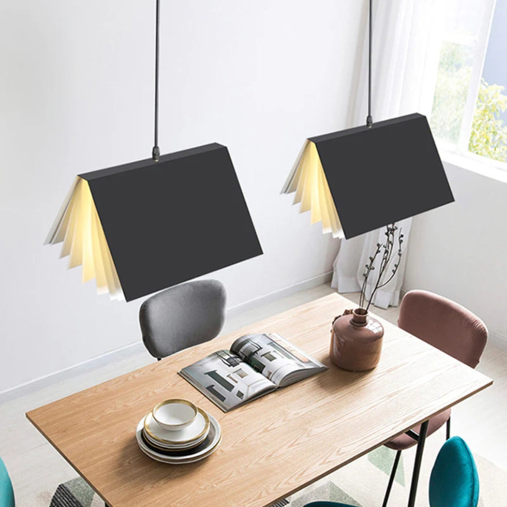Pendant Light Metal Book Shade for Kids Interior | Libravo
